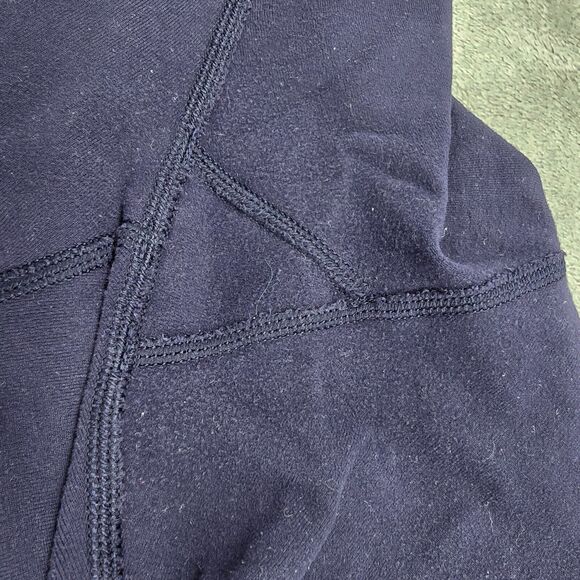 Lululemon Women's Blue Cropped Leggings Pockets Size 4 - Picture 4 of 9